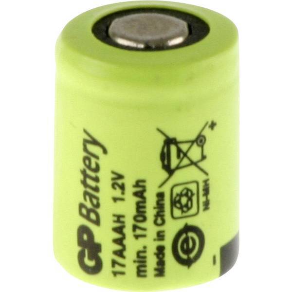 Gp batteries gp17aaah batteria ricaricabile speciale 1/3 aaa flat top nimh 1.2 v