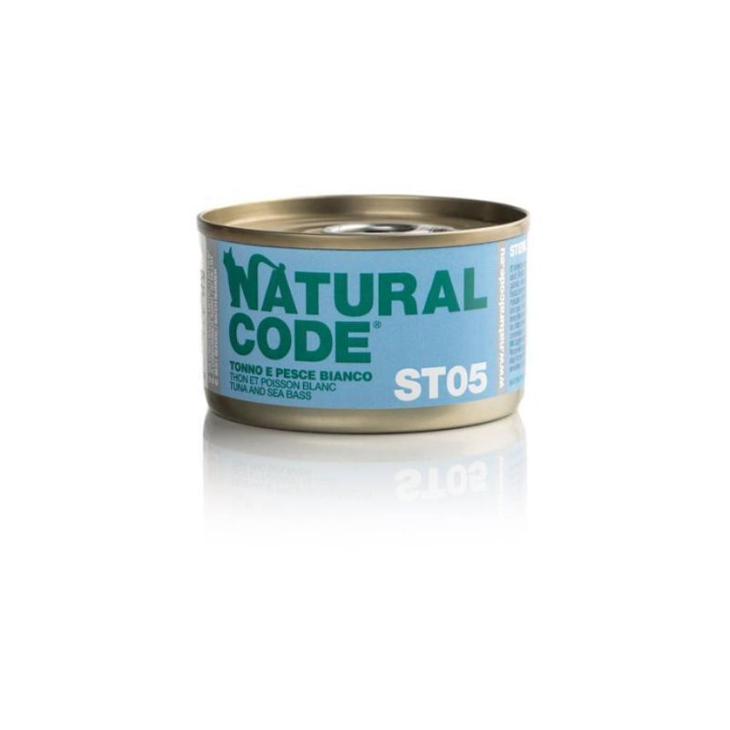Natural code ST05 tonno e pesce bianco 85gr