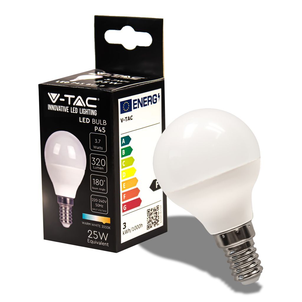 1 pz LED Bulb 3.7W E14 P45 3000K