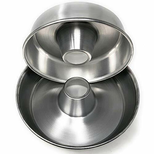 MGE - Set di 2 Stampi Ciambella con Tubo - Teglie da Forno in Alluminio - 24 e 2