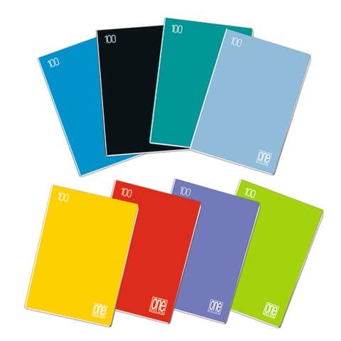 Quaderno Maxi One Color A4 - 100 g/m2 - 24+1 ff - 4 mm - 7183