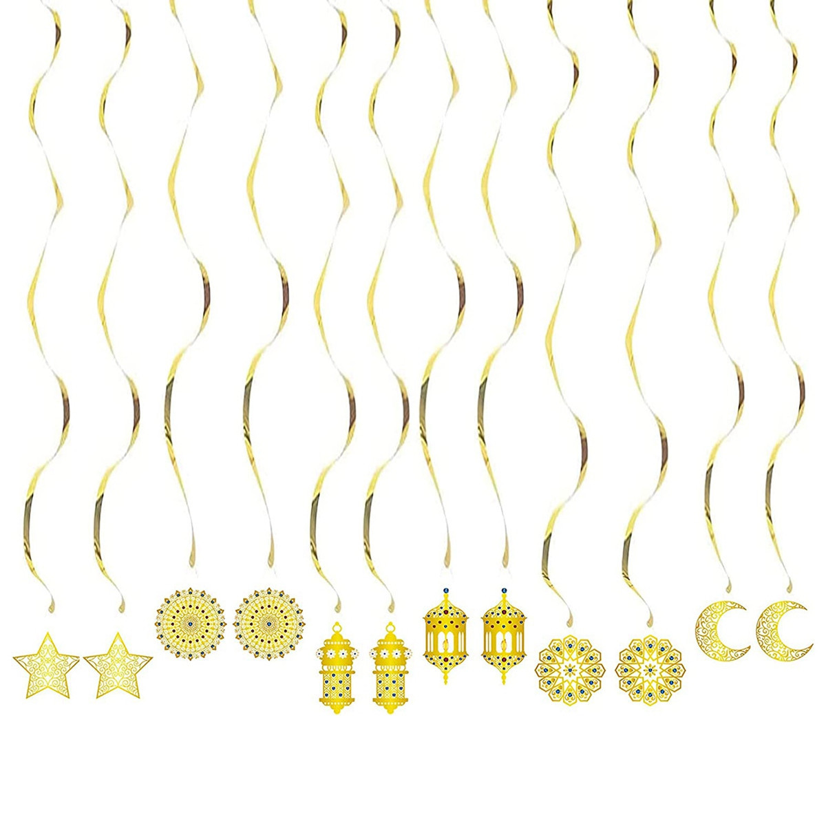 Ramadan Eid Mubarak Decorazione Eid Al-Adha Decorazione  con Vortici Pen1958