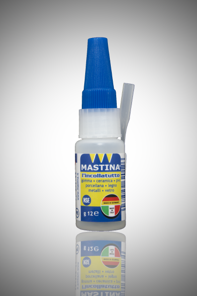 Mastina incollatutto istantaneo flessibile liquido 12gr cianoacrilato