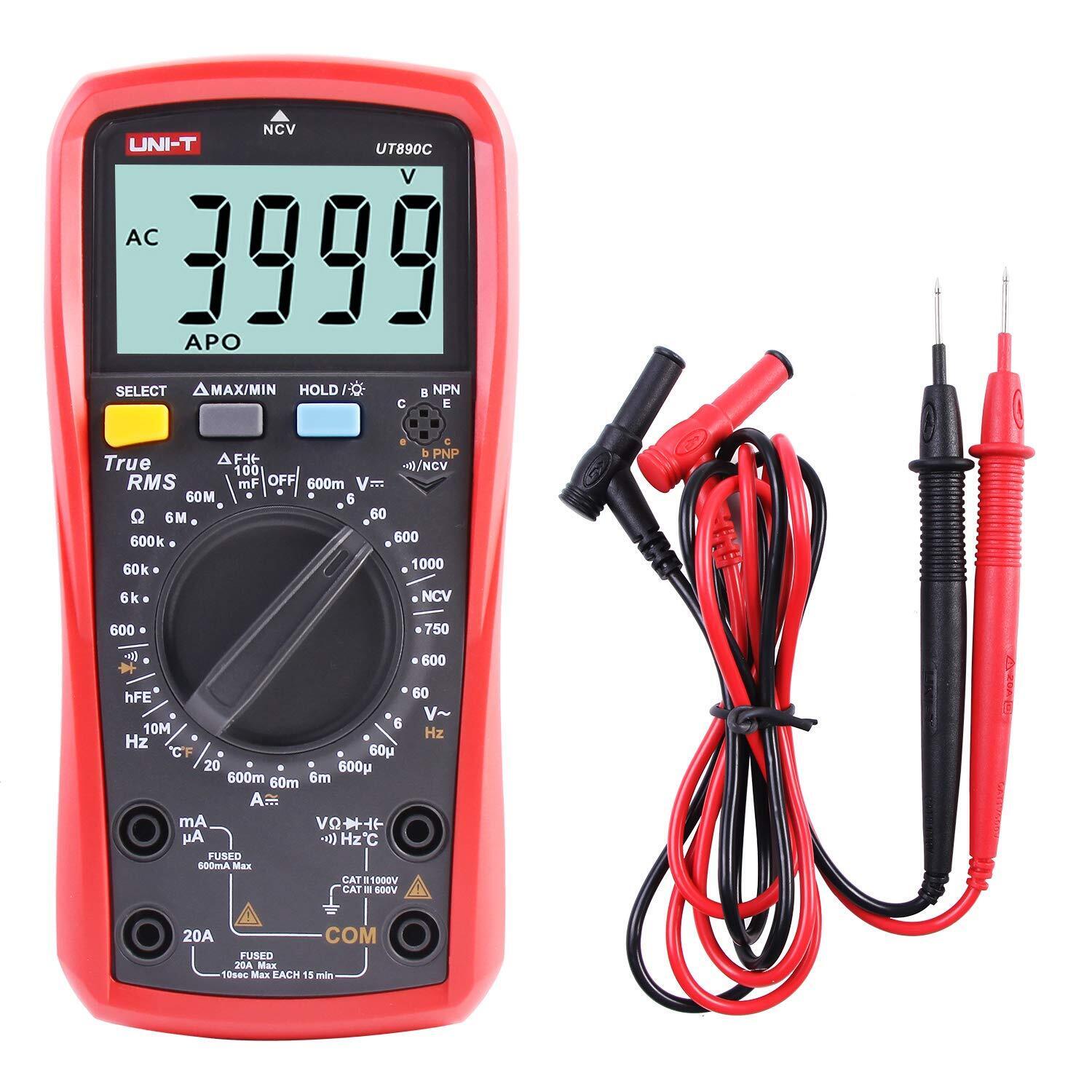 UNI-T UT890C Multimetro Digitale Professionale Tester Voltmetro Amperometro Ohmm