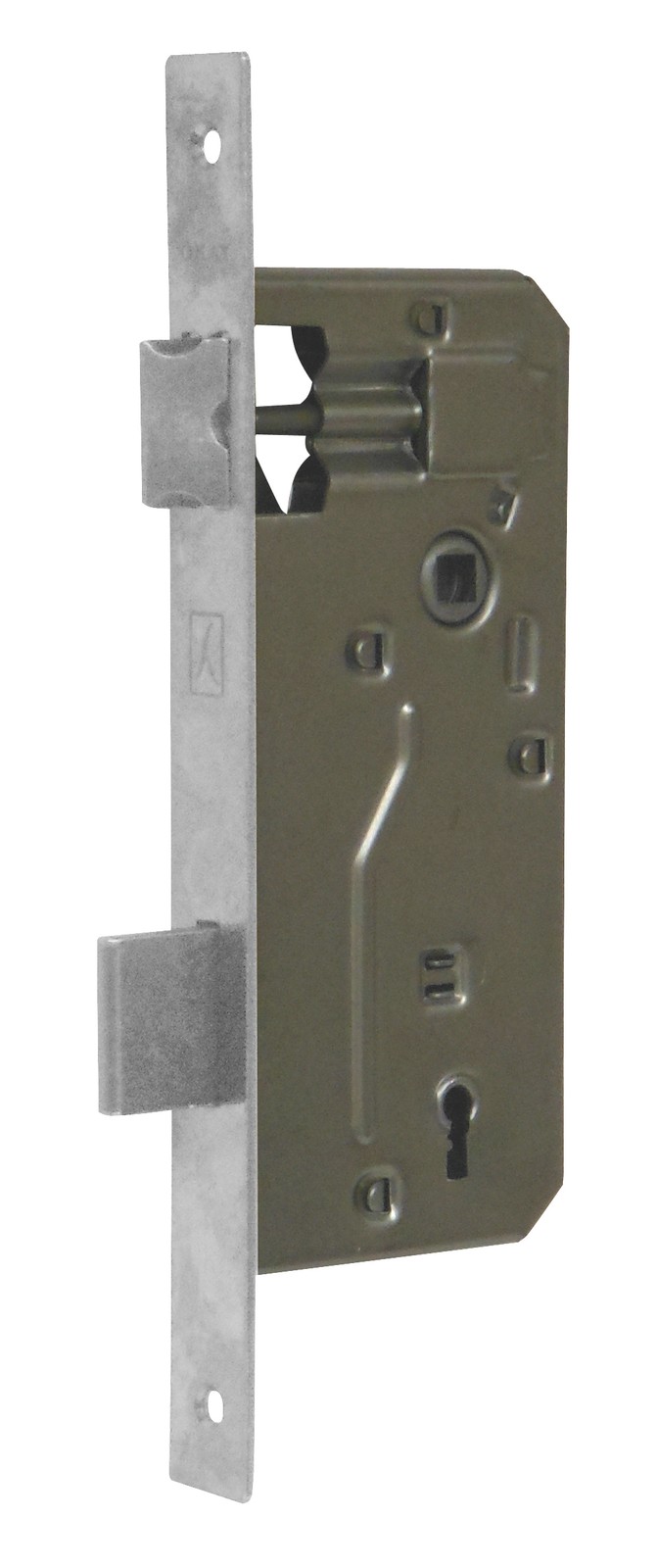 Bonaiti SERRATURA LEGNO PATENT INF. B/QUADRO Art.540-f/nichelato E.50