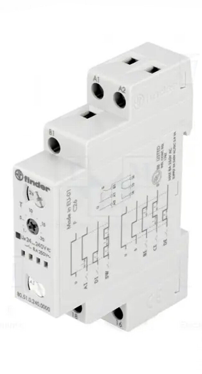 FINDER 80.51.0.240.0000 TEMPORIZZATORE MULTIFUNZIONE 0.1s - 24H TENSIONE 24AC/DC