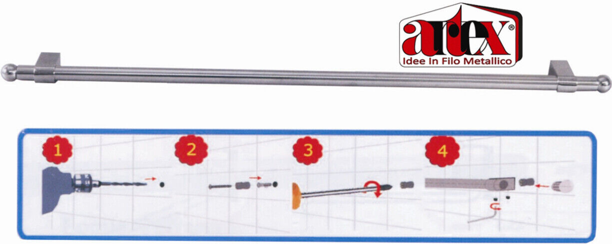 Barra da Cucina Artik cm 80 in Blister Cro Artex T280303