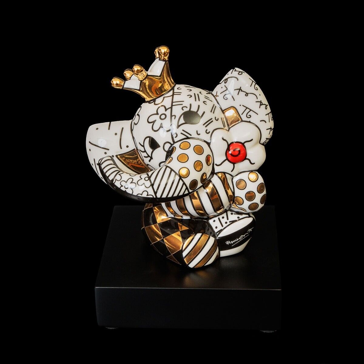 Goebel-Golden Spring Elephant-Romero Britto