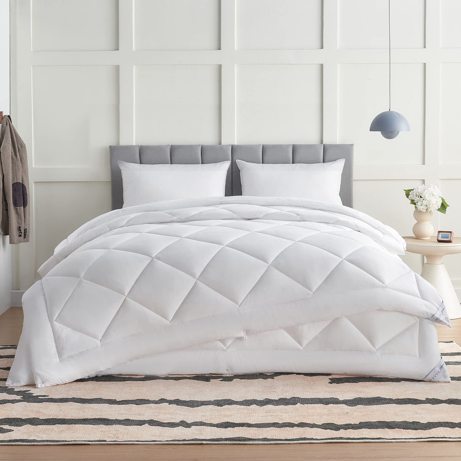 WAVVE Piumino Letto Matrimoniale 4 Stagioni 240x260 cm, Set Piumino Estivo 150gs