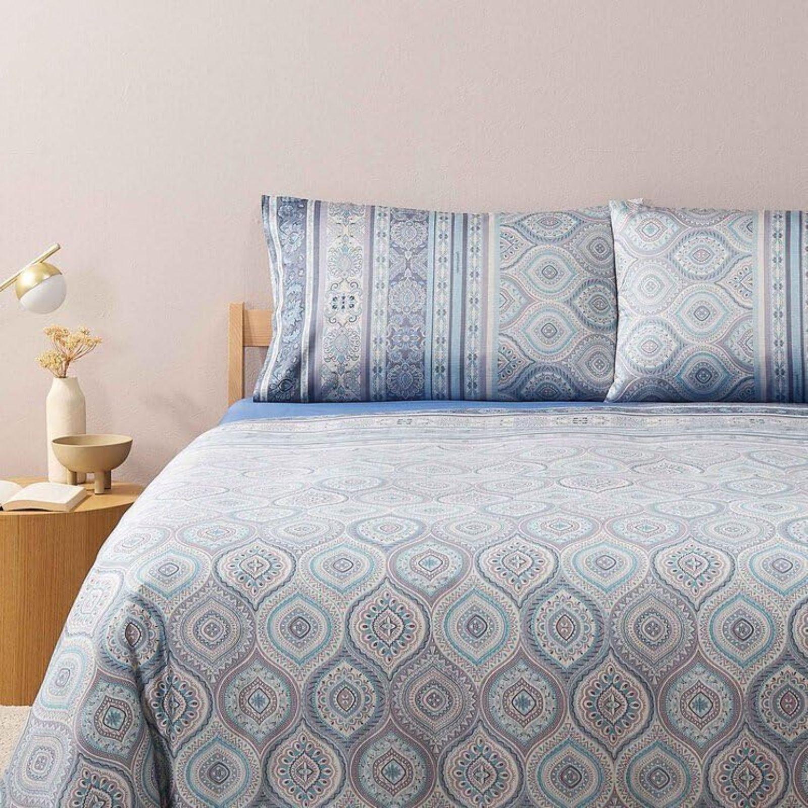Copripiumino matrimoniale Bassetti completo letto Granfoulard cotone americano