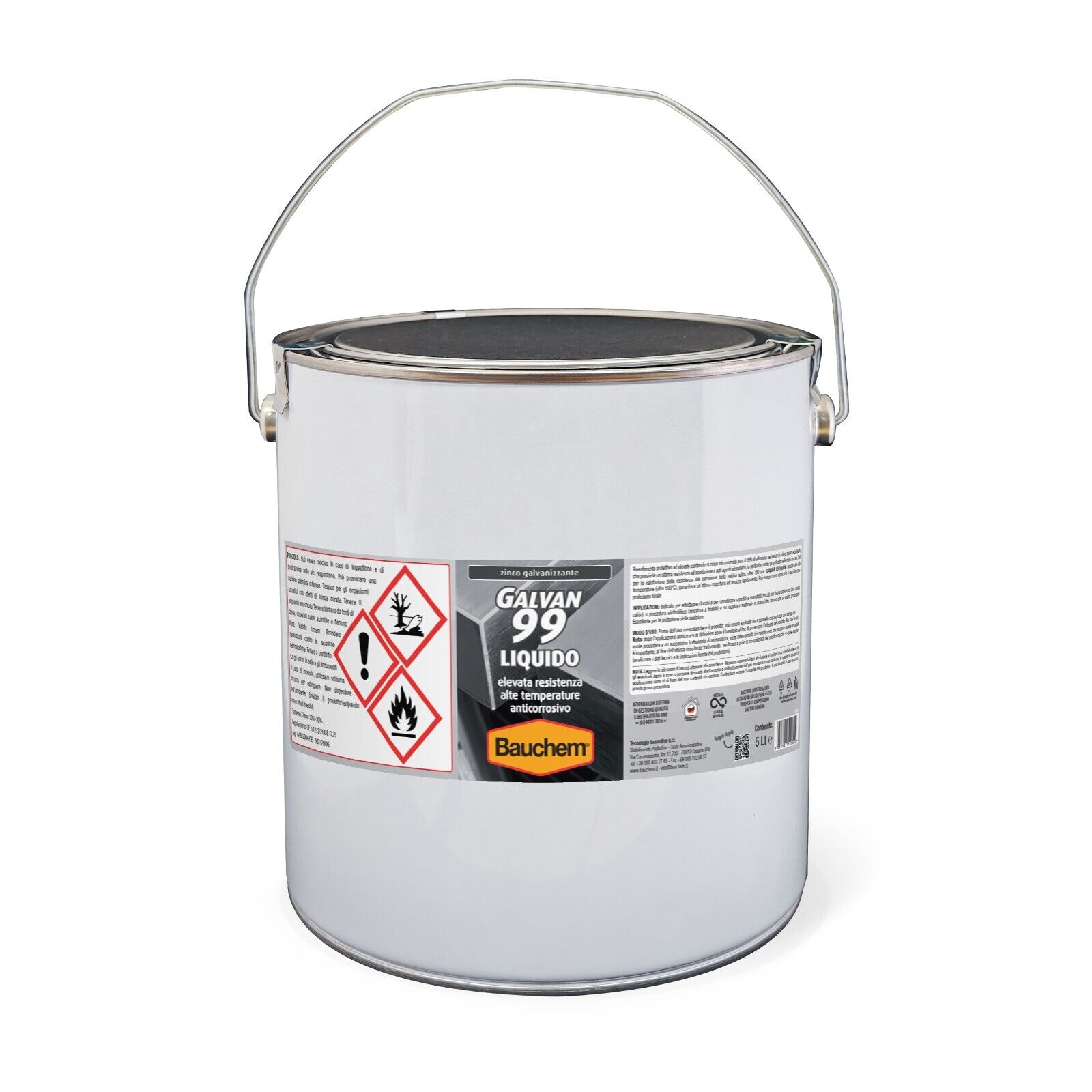 Bauchem GALVAN 99 Zinco Liquido Galvanizzante Purissimo al 99% 5 L