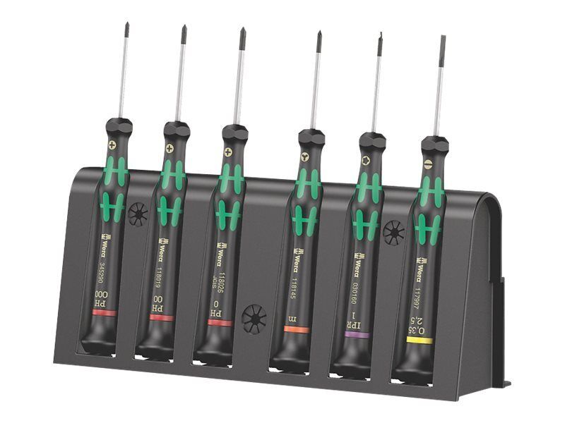 Wera 2050/6 40 mm Plastica Nero/Verde Screwdriver set and 05030181001