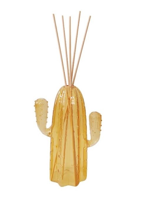 Diffusore di fragranza Cactus  in vetro giallo collezione Ekol | BRANDANI