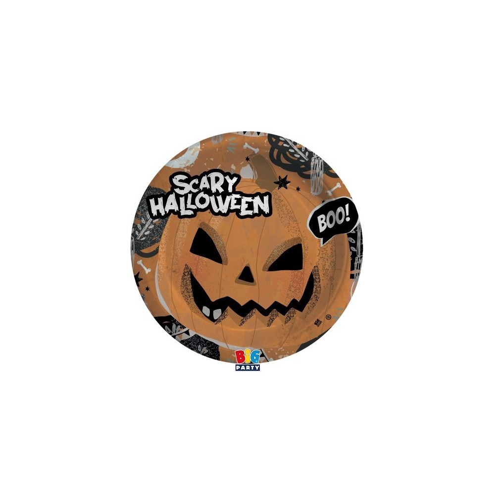 Piatti Scary Halloween Ø 18 cm, Cf. 8