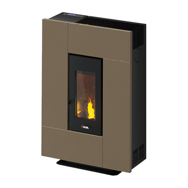 Cadel Stufa a Pellet Ventilata 7 kW 12 Kg 200 m3 Light Bronze 7022162 Grace 7
