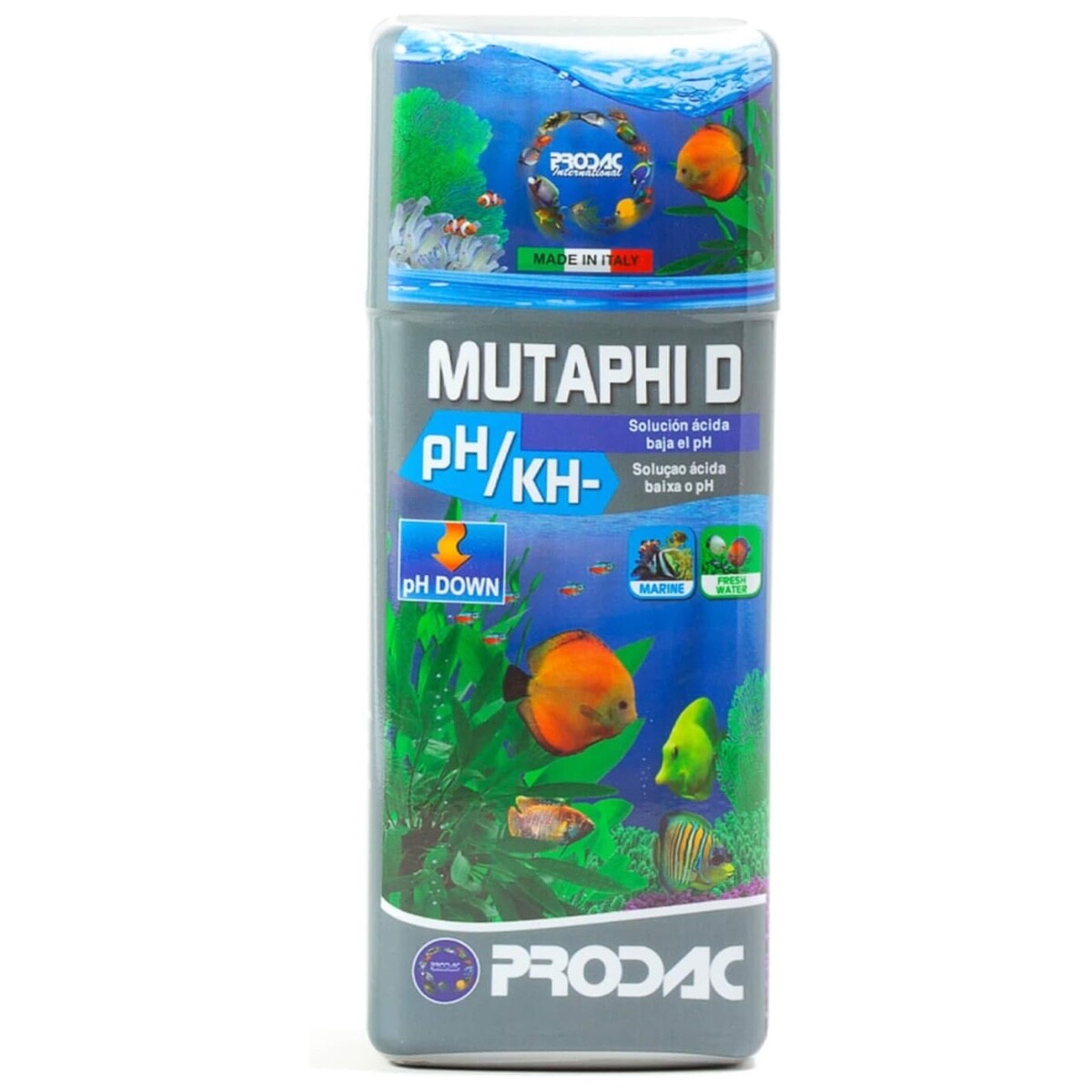 PRODAC MUTAPHI D PH / KH- 100 ML PH MINUS RIDUCE VALORE PH E KH ACQUARIO DOLCE