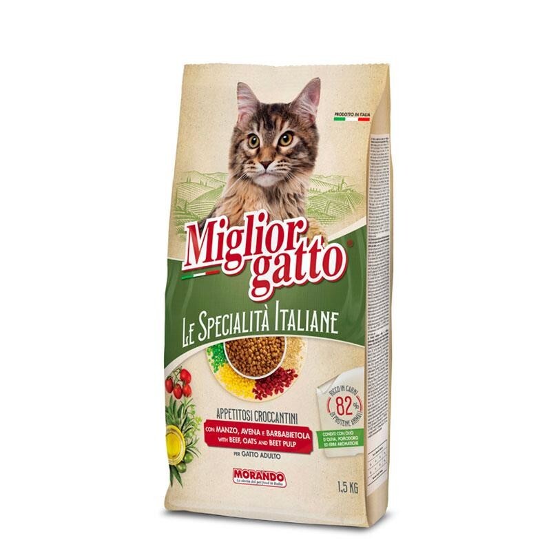 MIGLIOR GATTO SPECALITÀ ITALIANE CROCCANTINI CON MANZO AVENA E BARBABIETOLA 1.5
