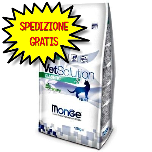 MONGE DIETA GATTO VETSOLUTION DIABETIC 1,5 KG