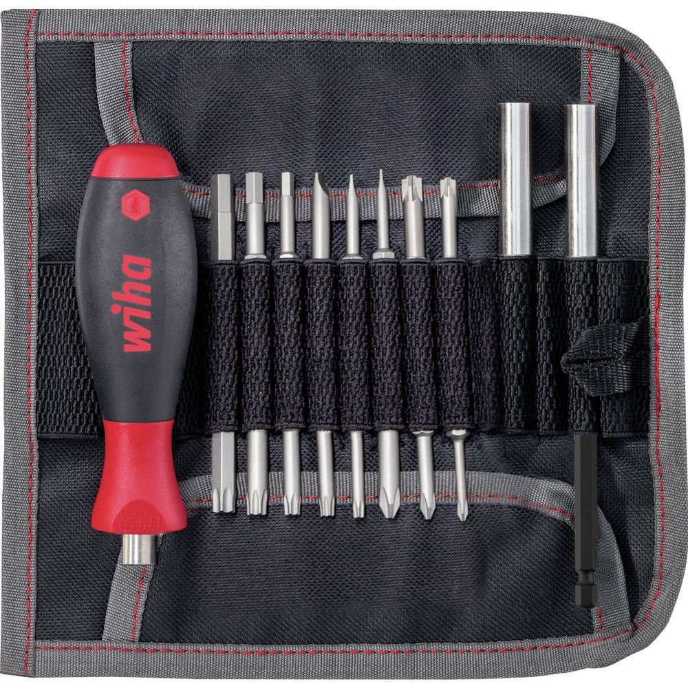 Wiha 44576 Kit inserti 20 parti Profilo a T, Croce Pozidriv, Croce Phillips,