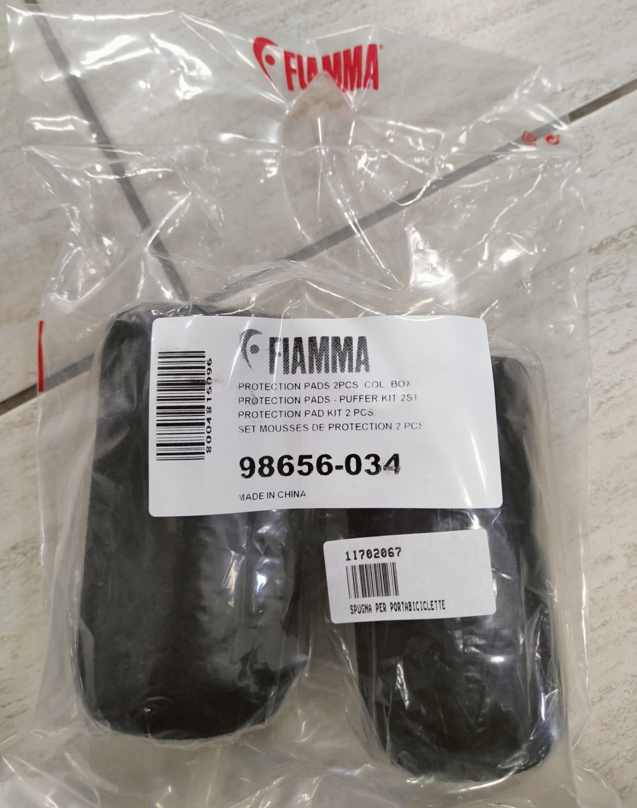 PARACOLPI PER PORTABICI PROTECTION PADS 2 PCS