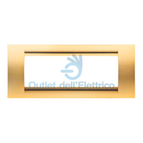 GEWISS PLACCA 6 POSTI ORO ANTICO  GW32066 PLAYBUS