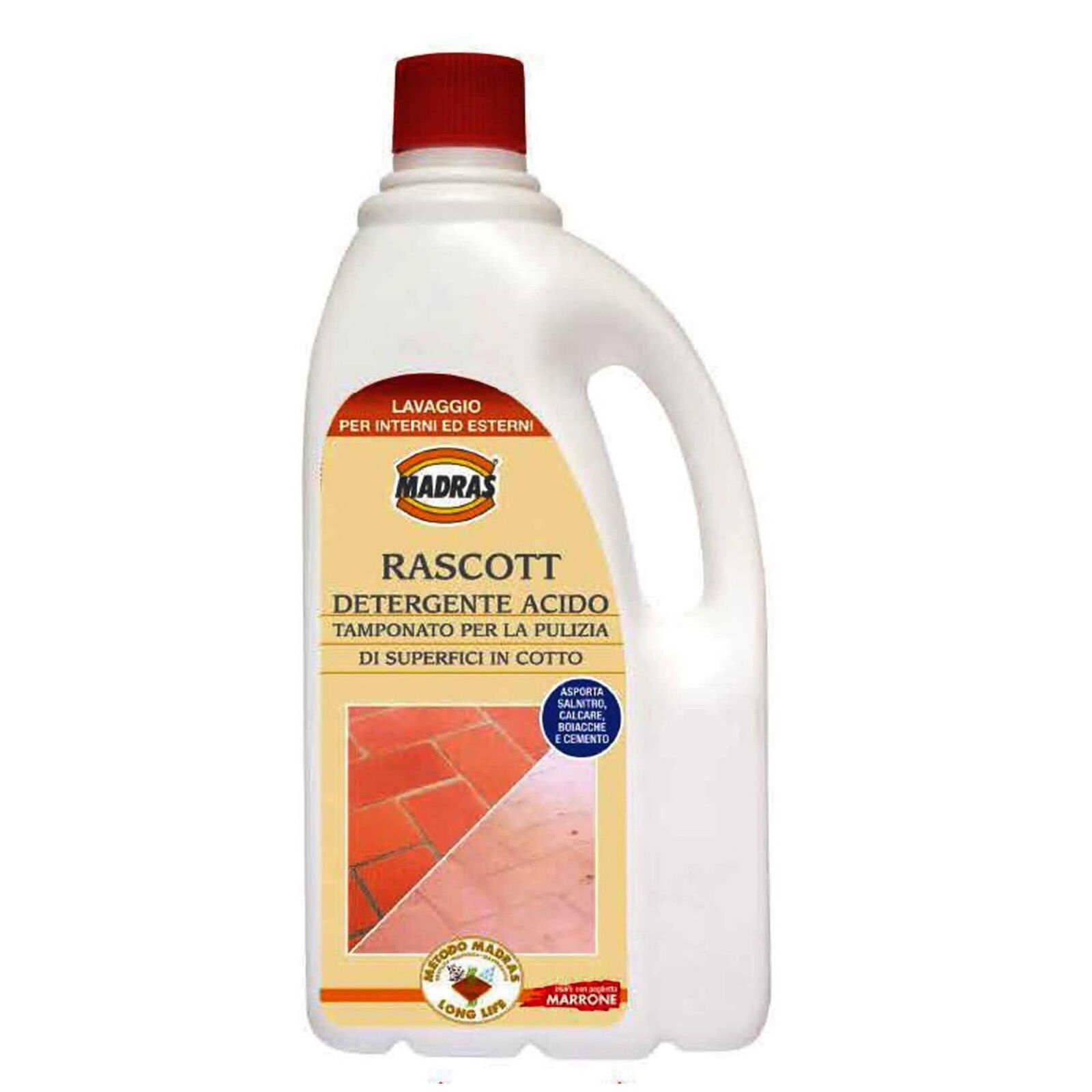 RASCOTT LT.1 MADRAS DETERGENTE ACIDO PER PULIZIA DI PAVIMENTI IN COTTO