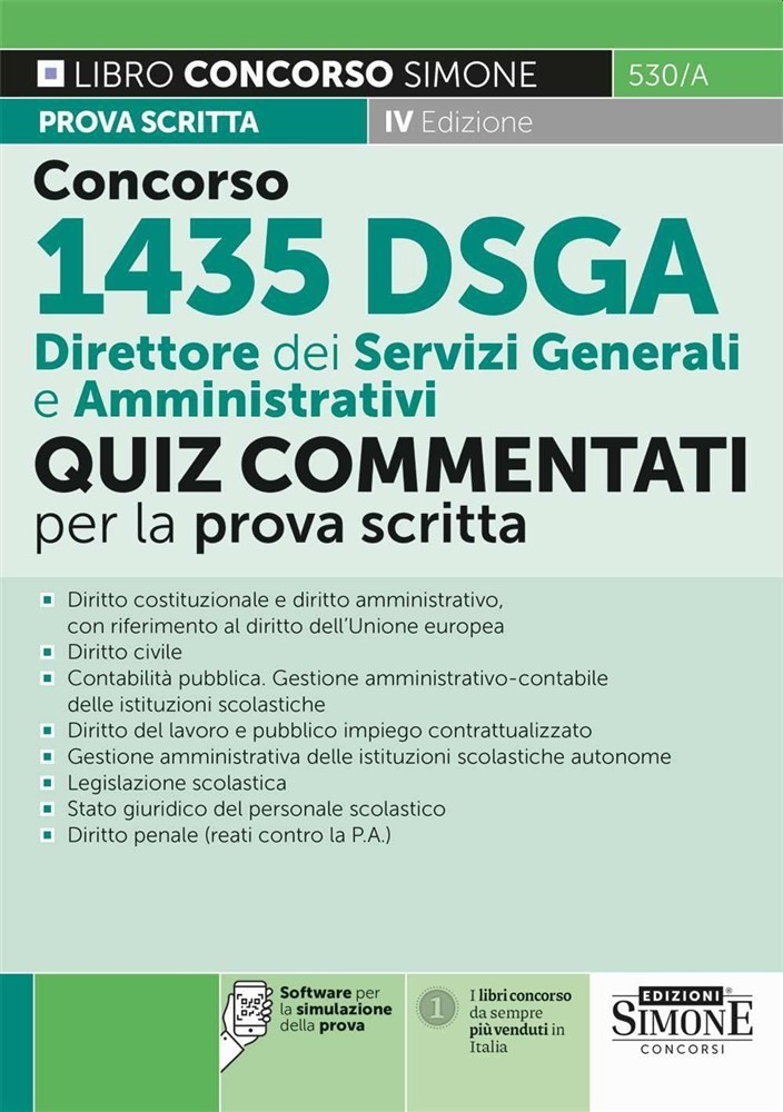 Concorso 1435 DSGA - Direttore dei Servizi Generali e Amministrativi - Qui...