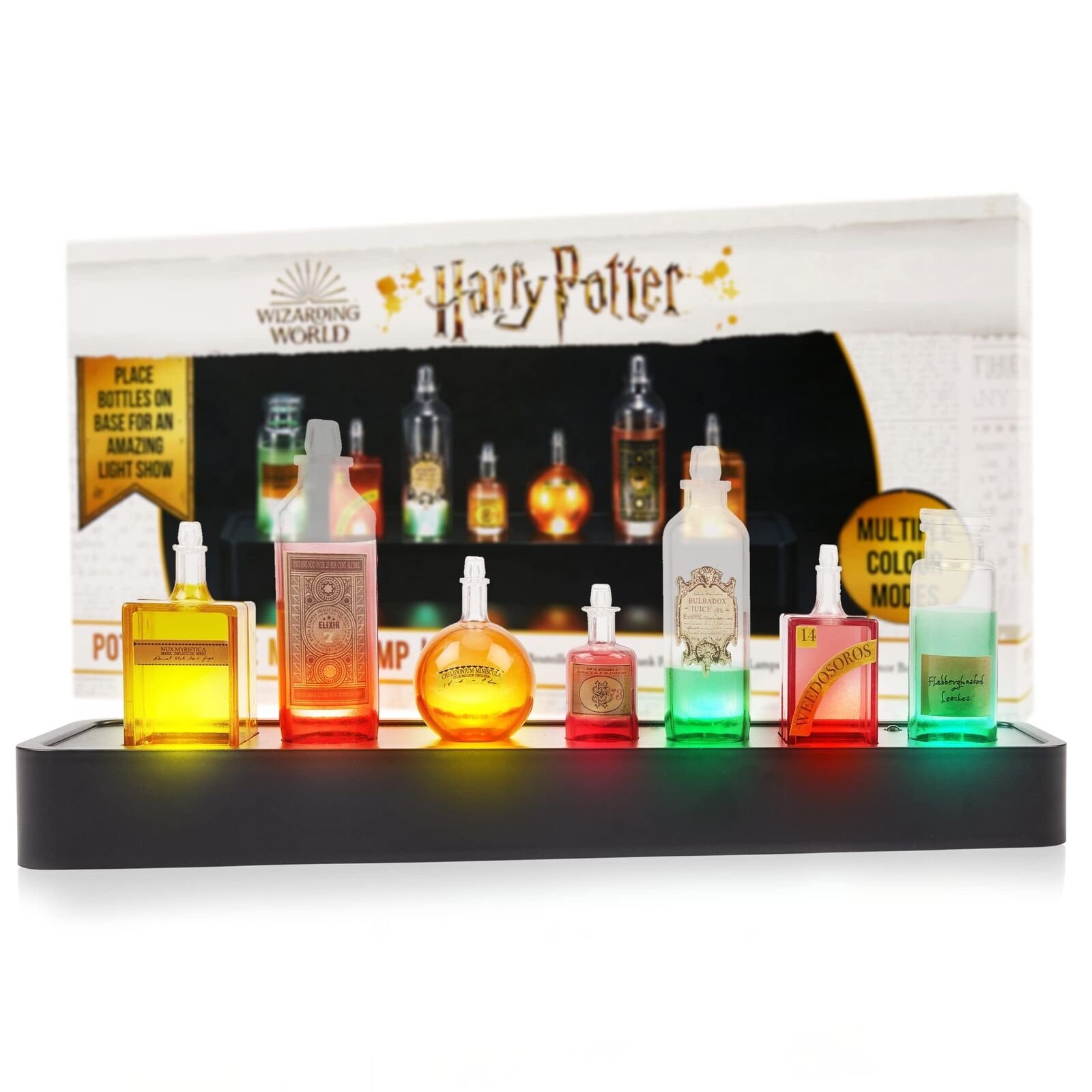 WOW! STUFF Professor Snape's Potion Bottles Mood Lamp, Bedroom Accessory Nightli