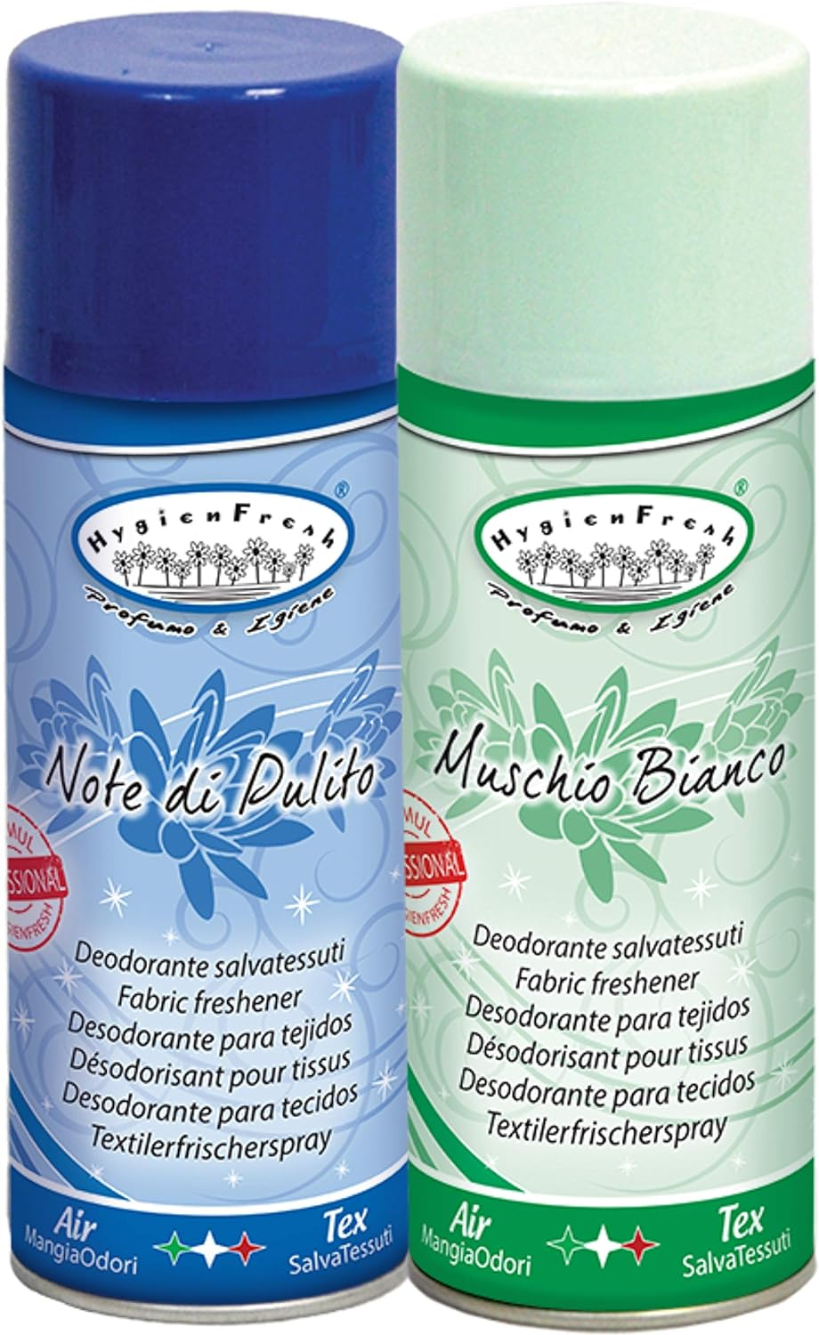 HygienFresh DeoSpray Deodorante MUSCHIO BIANCO + NOTE DI PULITO 400 ML