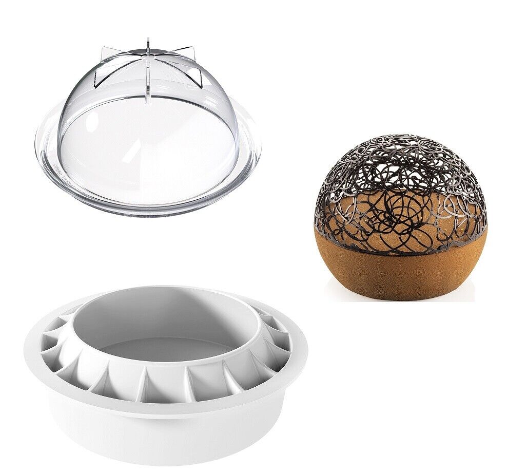 Silikomart Kit Choco Globe Silicone Torta 15 cm mousse semifreddo dolci - Rotex
