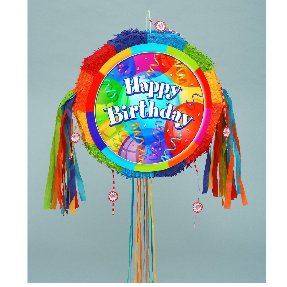 Pignatta "Happy Birthday" Gigante In Cartone Riempibile