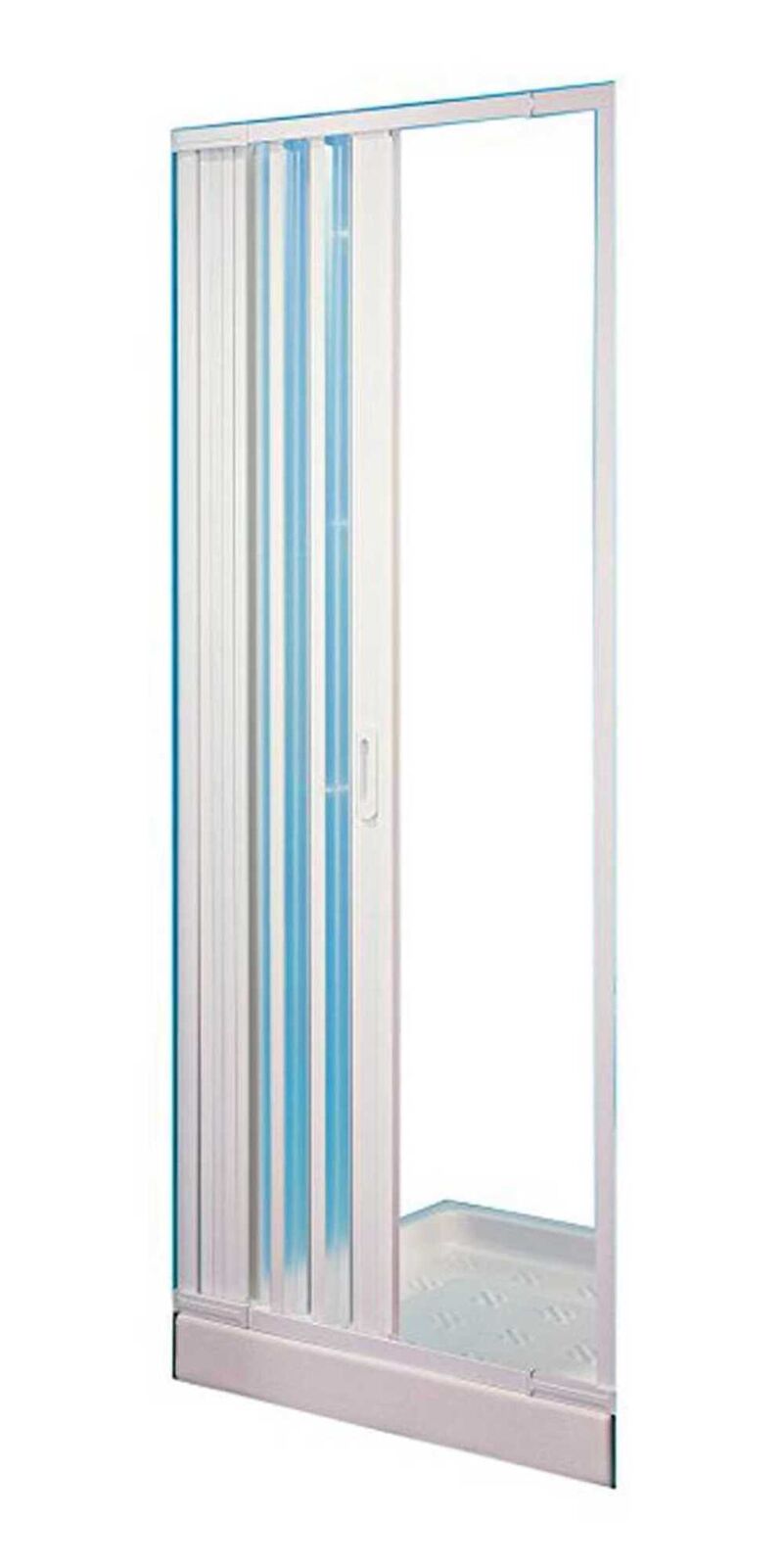 Negrari Hobby Box Doccia Riducibile Bianco Scorrevole Reversibile Nicchia 75 CM