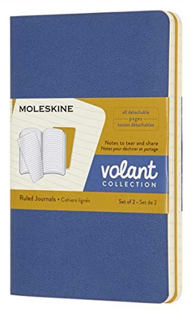 Cahier Volant Poche Ligne Bleu-Moutarde 2ex - AA.VV.
