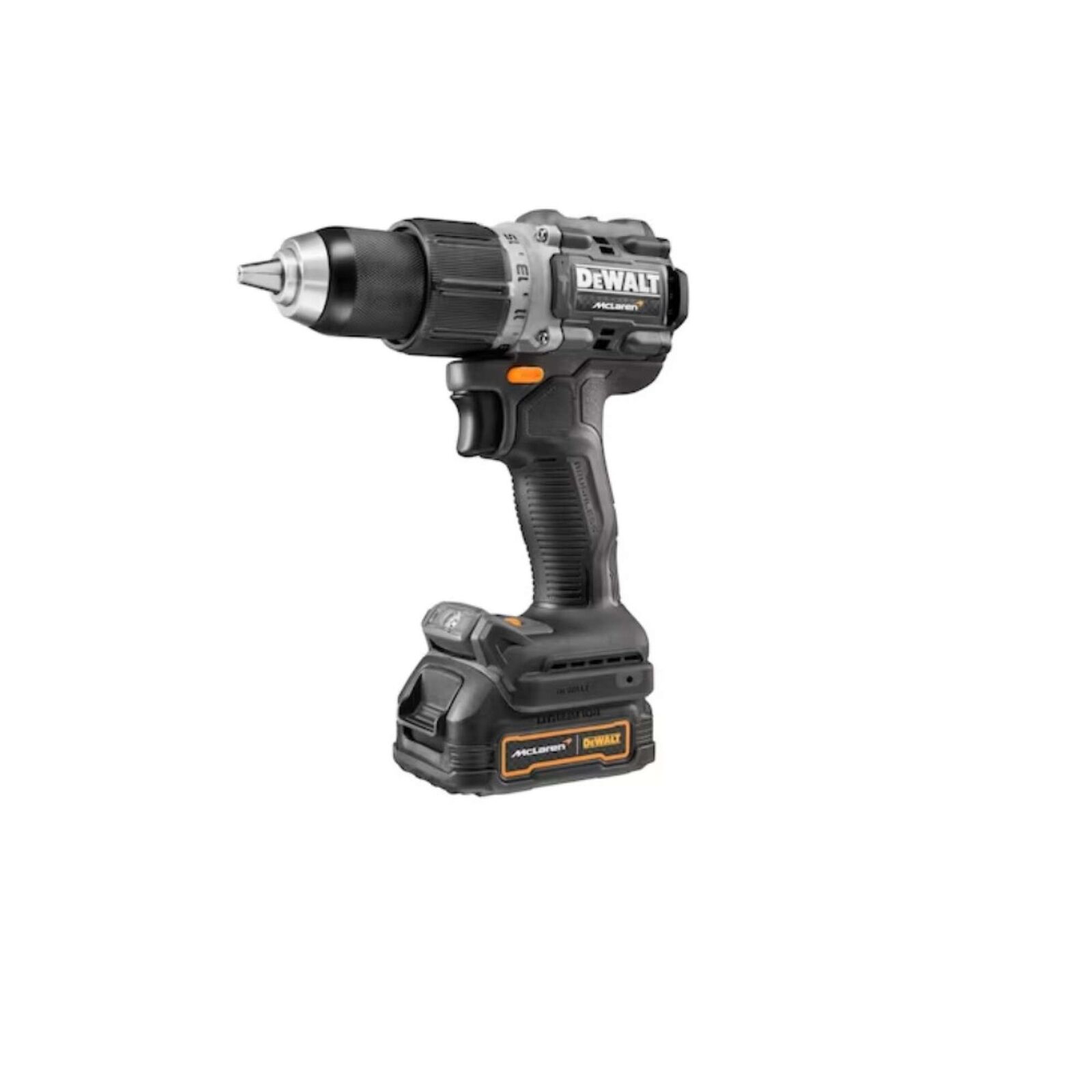 15226524 Trapano avvitatore a percussione + 2 batterie - Dewalt x McLaren DCD85M