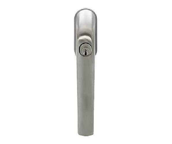 Abus Fg300 Al0145 Maniglia con Blocco Antifurto, Serratura a Spinta con Cilindro