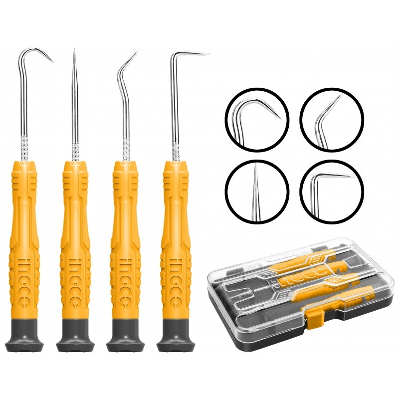 SET UNCINI E GANCI 120mm - 4PZ INGCO HKPHS0401