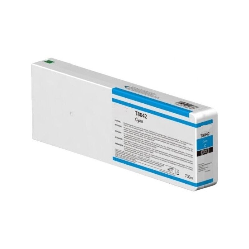 CARTUCCIA T8042C CIANO INK PIGMENTATO COMPATIBILE C13T804200/C13T824200 PER EPSO