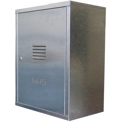 CASSETTA CONTATORE GAS  ACCIAIO ZINCATO CM 45X25 H.CM 60