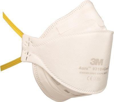 Respiratori a conchiglia con valvola 3M Aura? bianca FFP2 - Conf. 10 pezzi - 93