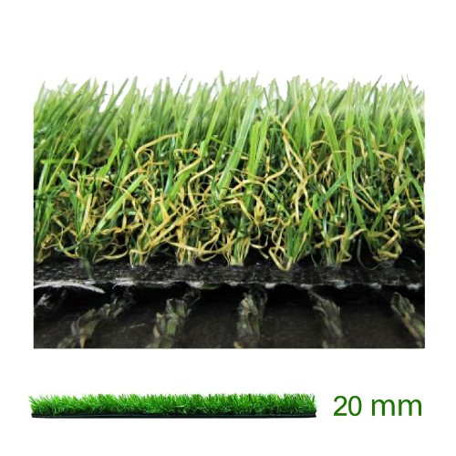 PRATO SINTETICO VERDE ALTEZZA PELO MM.20 ROTOLO 2X3 METRI