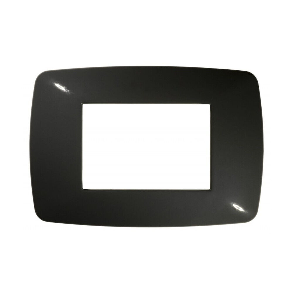 Placca Brio 3M Grigio Scuro Compatibile con Living International / Light - Feb E