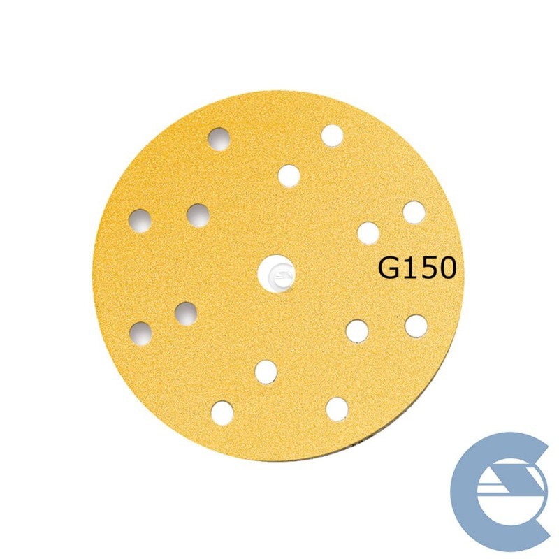 Mirka Gold Grip P150 15F  150mm 2361109915 disco abrasivo multiforo grana media