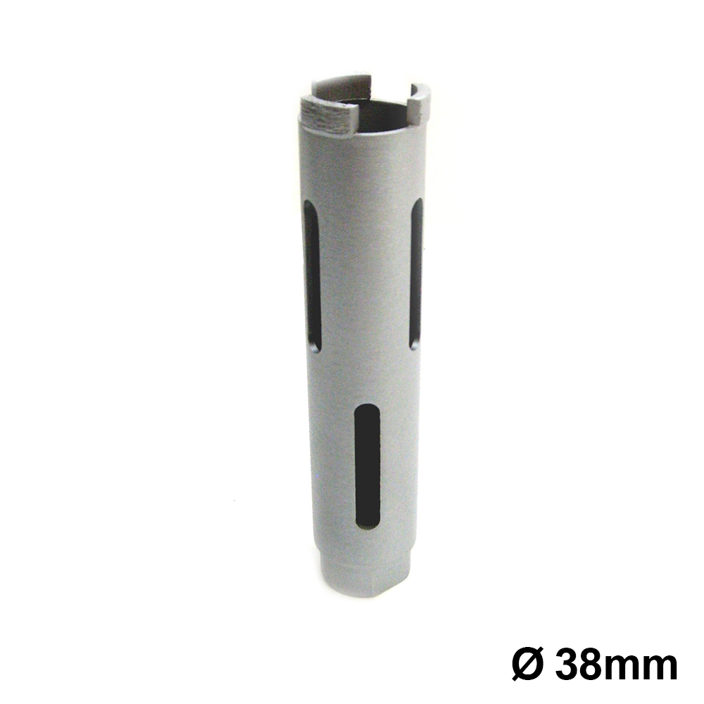 Fresa al diamante per carotatrice Ø 38 mm - lunghezza 160mm