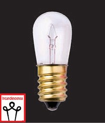 Lampada Ad Incandescenza E14 19X47 24V 3W Chiaro ( WIMEX cod. 4104410 )