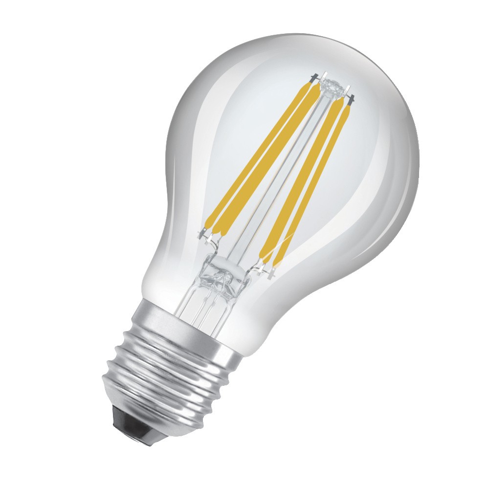 OSRAM LED Stromsparlampe, Filament Birne mit E27 Sockel, Warmweiß (3000K), 7,2 W