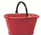 15262 CESTA OVALE CON MANICO  PLASTICA LT. 20 50x30x24 ICS