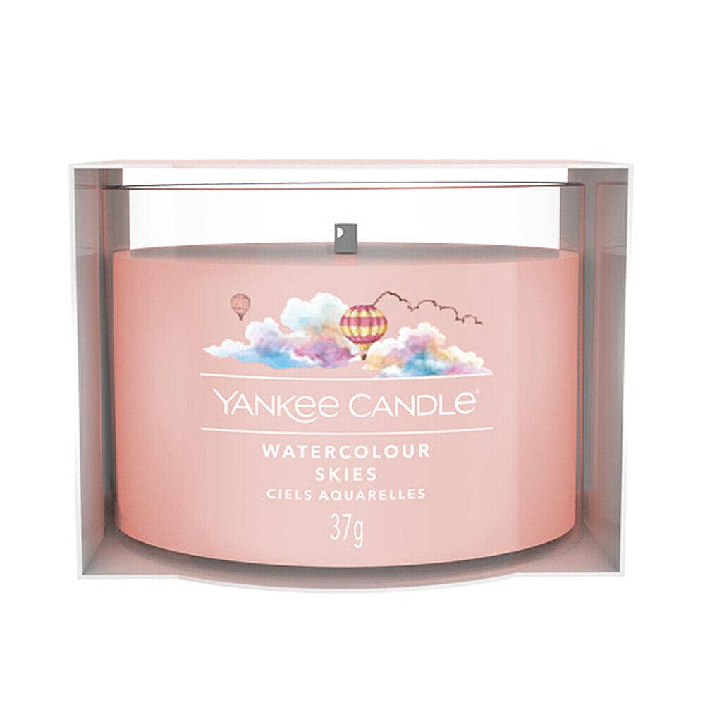 CANDELA PROFUMATA VOTIVE IN VETRO WATERCOLOUR SKIES YANKEE CANDLE