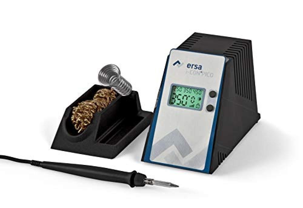 Ersa - Stazione di saldatura i-CON Pico, 80 W, 150-450 °C, completa di recipien