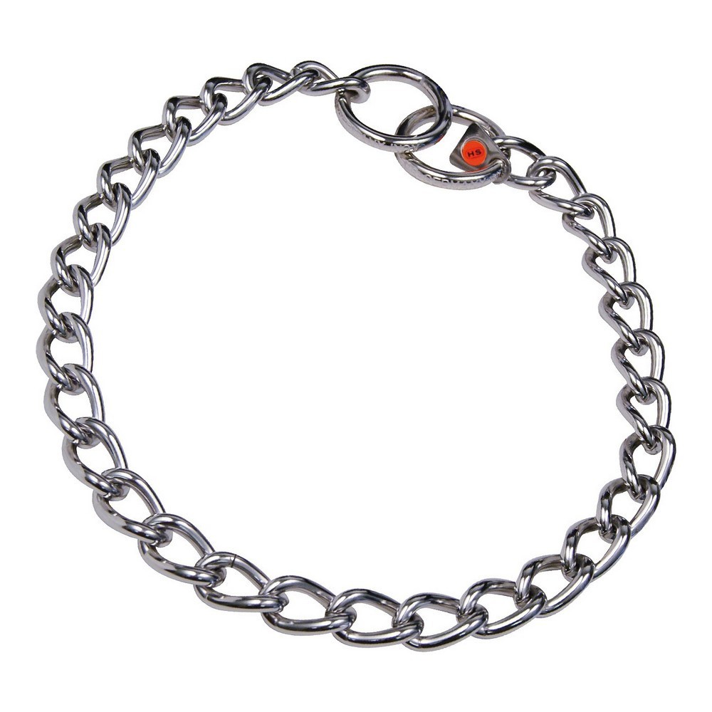 Collare per Cani Hs Sprenger Argentato 4 mm Maglie Ritorto [55 cm]
