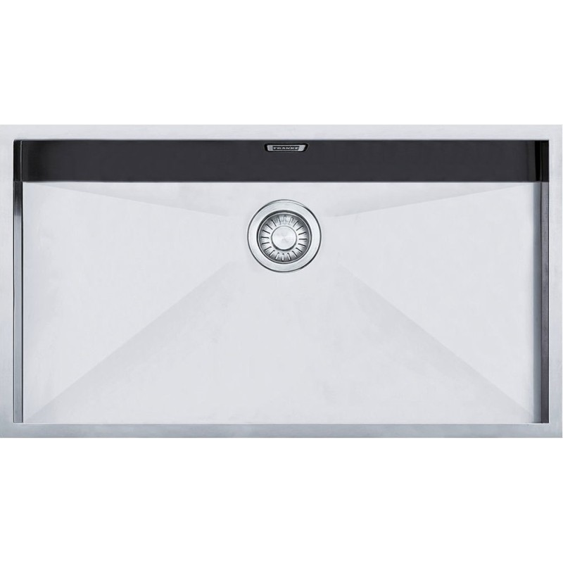 FRANKE 122.0198.208 LAVELLO MONOVASCA SOTTOTOP 76x45CM INOX SPAZZOLATO